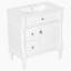 Meuble-lavabo de salle de bain avec lavabo, armoire autoportante en bois avec tiroir rabattable et tablette réglable-897174377