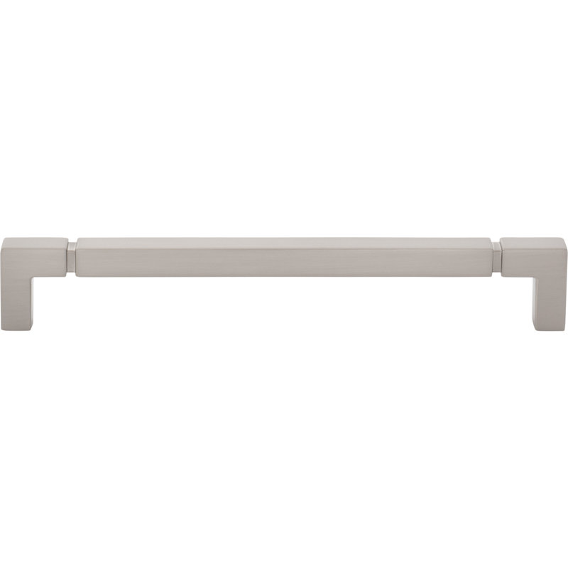 Langston Bar Pull, Brushed Satin Nickel, 7 9/16" Center To Center