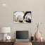 Art abstrait noir et blanc sur toile, "Autre dimension" par Art Remedy-104433989-104433988