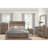 Wooden Queen Size Bed In Rustic Brown With And Headboard Rails For Bedroom, Headboard, Rails, Wood Construction-1233208655-1233208688