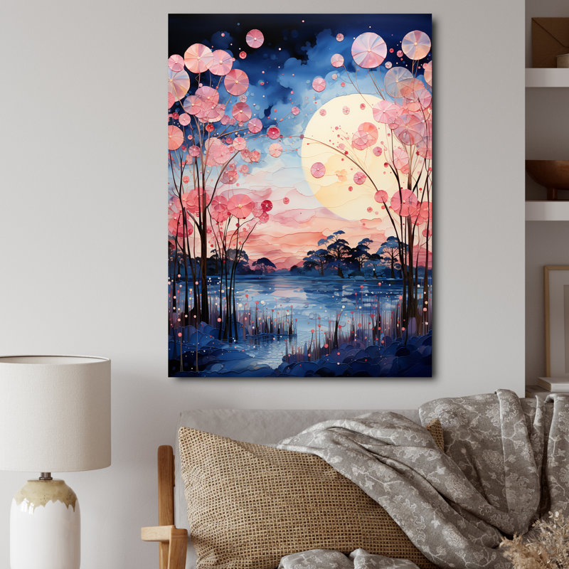 Lake Minimalisme Elegance - Imprimé, H 40 po x l 30 po x P 1,5 po, Toile tendue