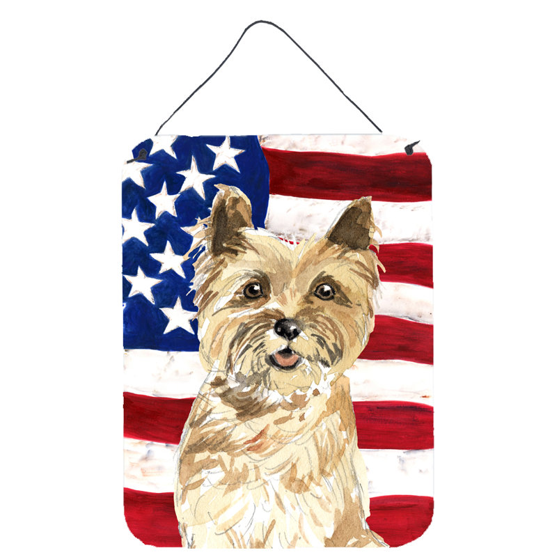 Décoration murale estampes suspendues, Cairn terrier, Shar Pei patriotique