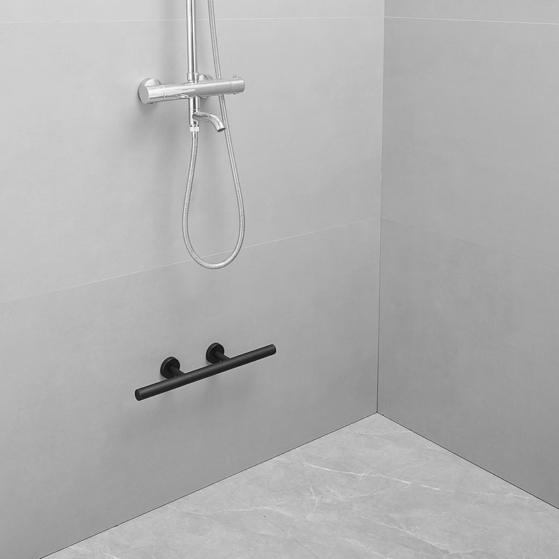 Barre d'appui 12 po, Noir mat