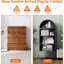 Bibliothèque en métal arquée, armoire de cuisine avec arche décorative avec tiroir pour bureau à domicile bar salon ferme (noir)