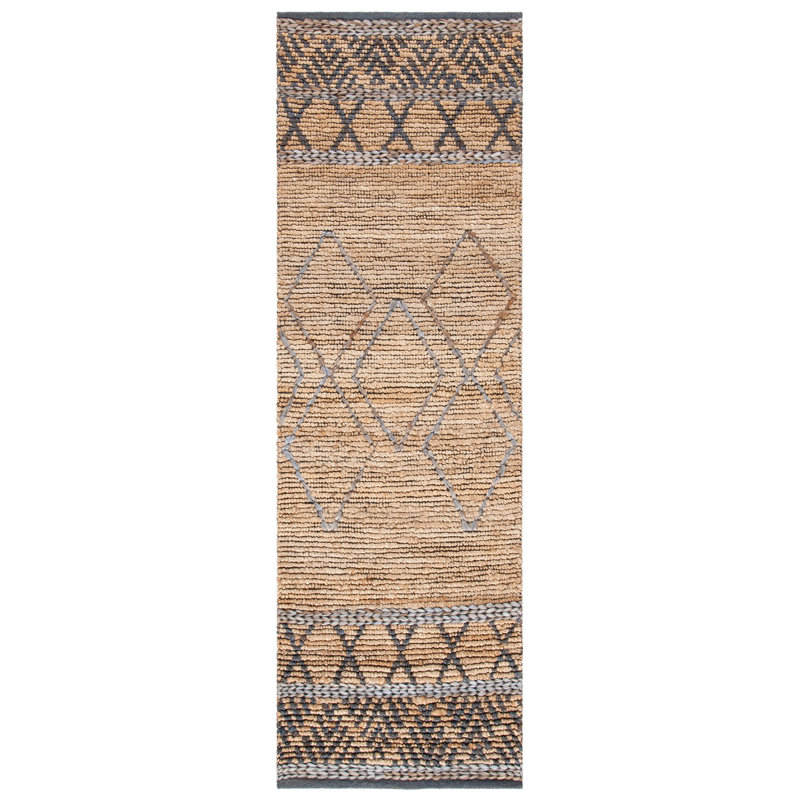 Craddock Hand Woven Jute Southwestern Area Rug, Runner 2'3" x 8'