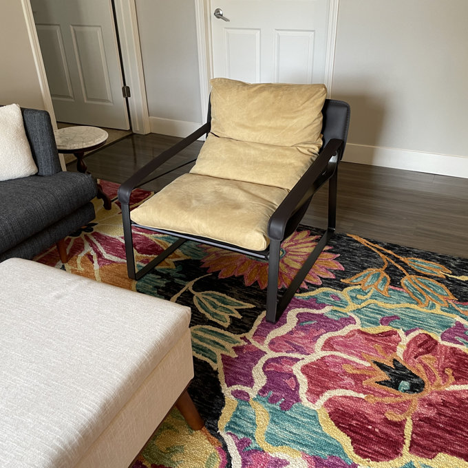 Moe's Home Collection W Genuine Top Grain Leather Lounge