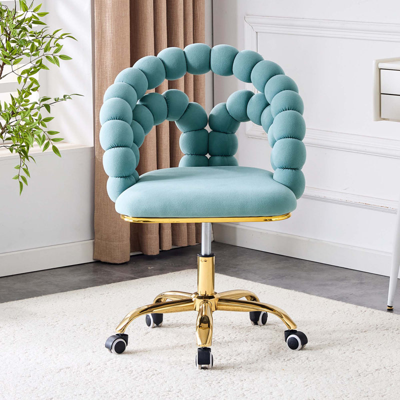 Chaise de bureau Puffy, Sarcelle