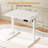 ERGOMAKER Electric Standing Desk，Height Adjustable Desk，32 x 23.6 Inches，with Splice Board，Child Lock & Memory Function,White-122057584-129105984