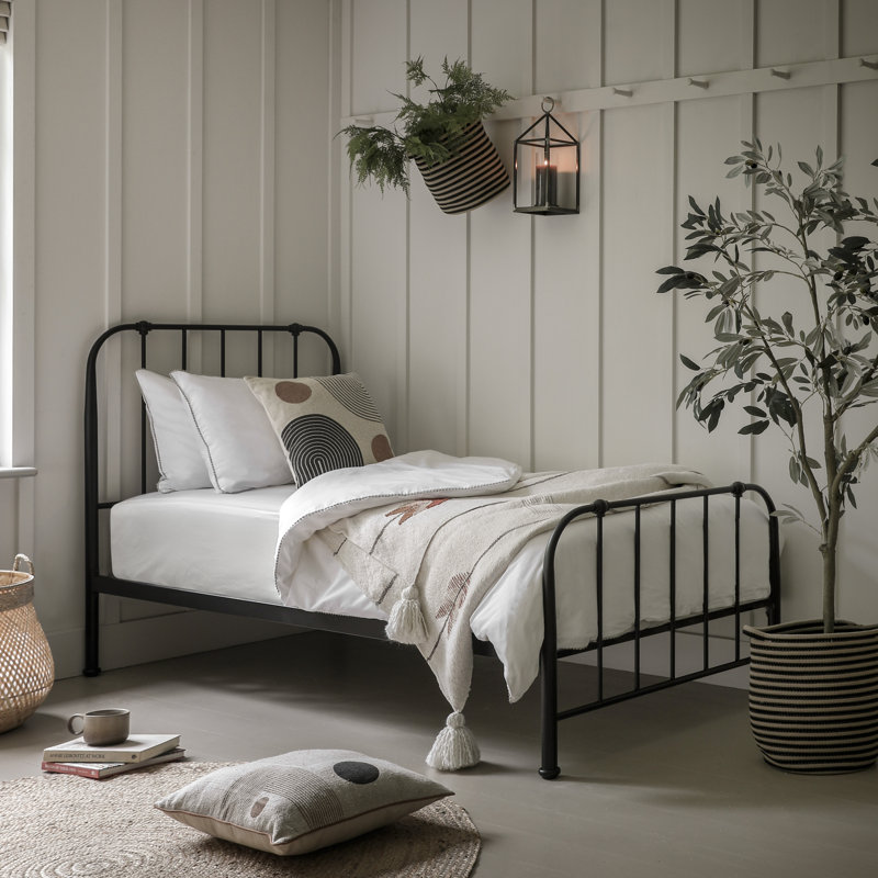 Amardev Bed, Black, Single (3')