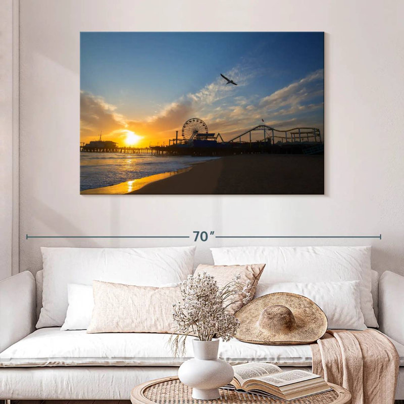 Gillard Santa Monica Beach Scene, 32" H x 48" W