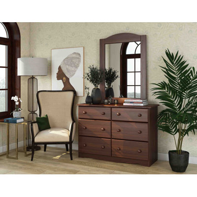 Commode 6 tiroirs avec miroir Genai