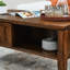 Bureau rétro avec porte coulissante et pieds en bois massif, salon Mid-Century moderne, table de couloir en noyer
