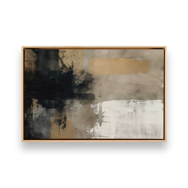 Impression sur toile Chiaroscuro Blend II, H 12,75 po x l 18,75 po, Cadre américain en érable flottant, 1