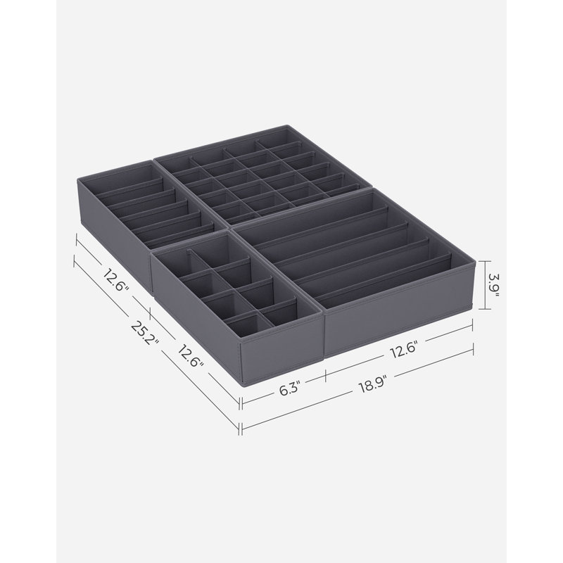 17 Stories Suelo Fabric Closet System Hardware, Black