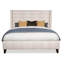 Details Upholstered Wingback Bed