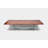 Gax Walnut Solid Wood Top Metal Base Dining Table-21648548-21648541