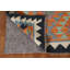 Tapis décoratif multicolore kilim oriental 3 x 4