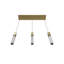 Boa Collection 3 Light Studded Glass Multi Port Pendant-1548721475