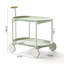 Lune chariot de rangement (vert) Nordic Internet célébrité chariot mobile cuisine simple tablette de rangement double canapé de salon