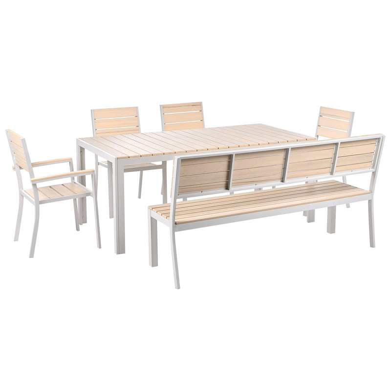 7 - Person Patio Dining Set with Rectangular Table