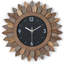 Horloge murale 12 po en bois rustique Boho Sunburst