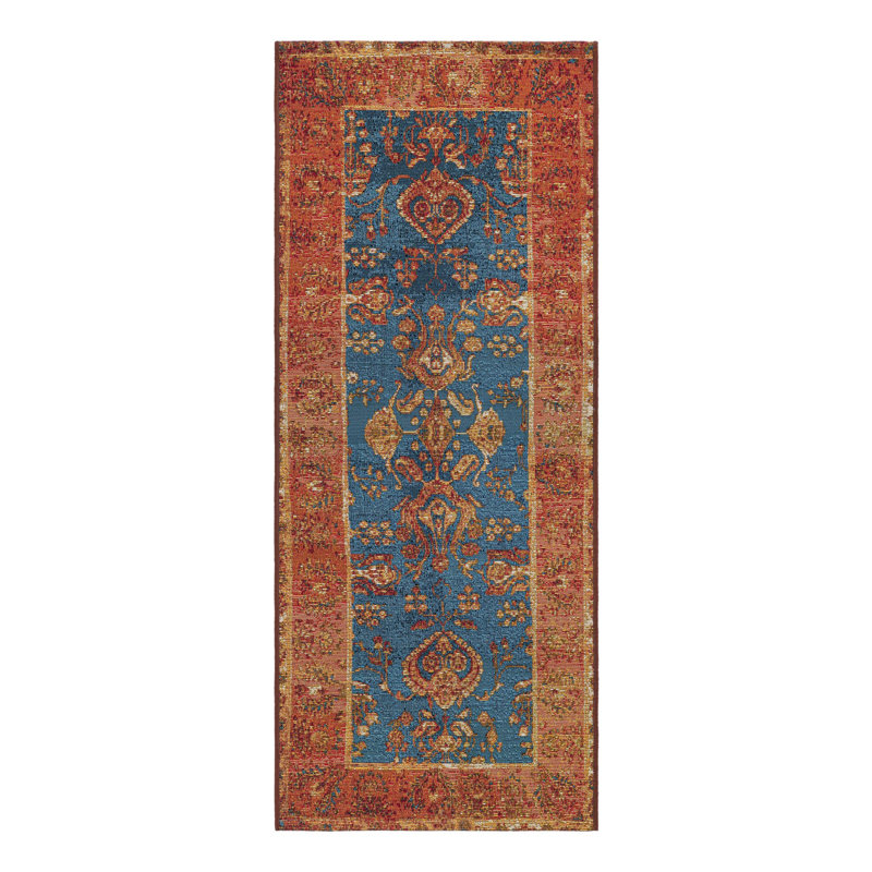 Indoor/Outdoor Traditional Area Rug, Runner 2' x 5'1"