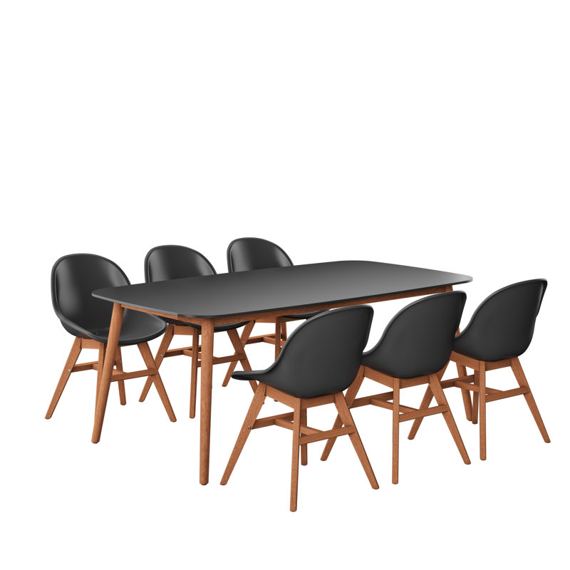 Ensemble de salle à manger rectangulaire pour 6 personnes 75 po Anautica