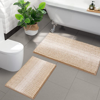 Artemesia Chenille Bath Mat ï¼Set of 2ï¼ -  Ebern Designs, 80E3783C797F44AF89978D4C685720EB