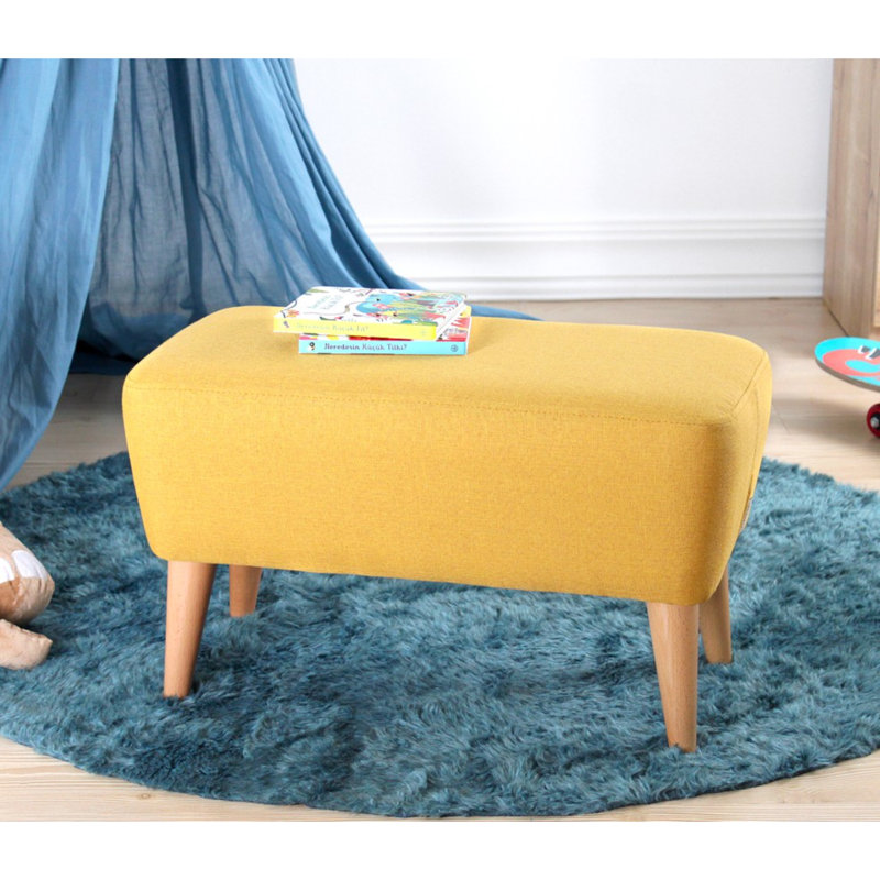 Cope 61cm Wide Rectangle Solid Colour Footstool Ottoman