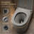 Dual-Flush Gray Silent Anti-Odor Toilet (Seat Included)
