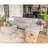 Ishah Module Sofa With 2 Ottoman Grey-17376604
