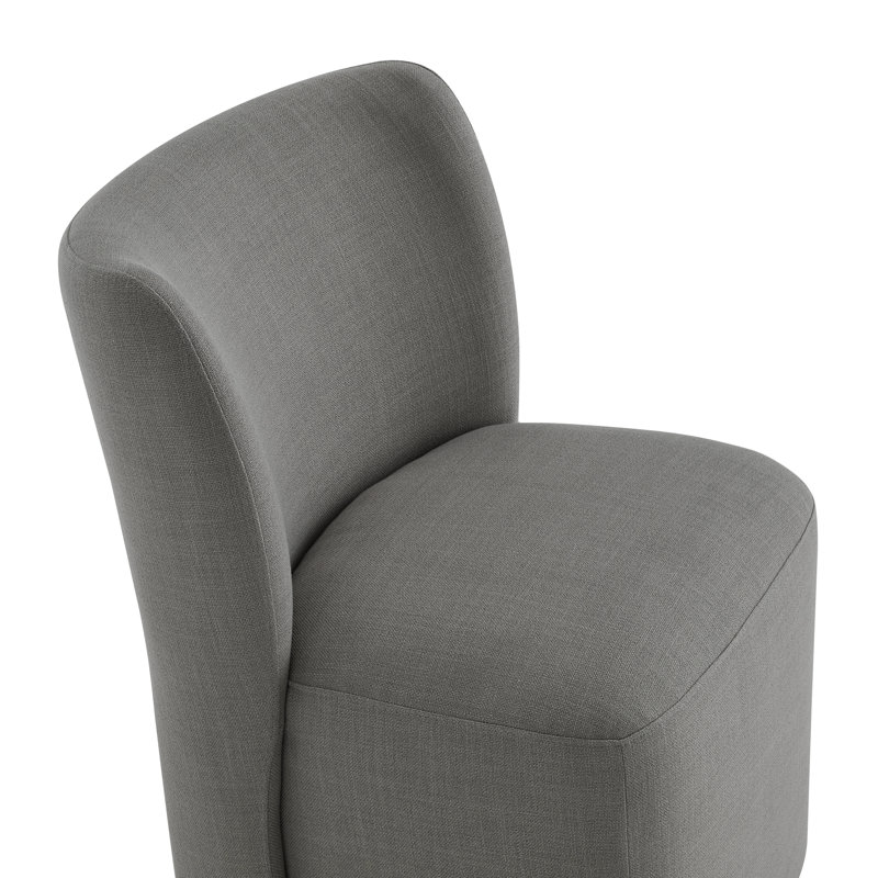 Chaise rembourrée Madie, Lin performance Effie Flint