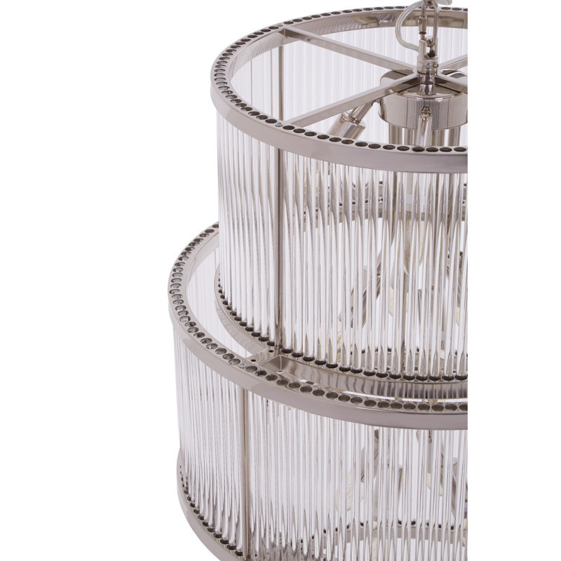 Conerly 12 - Light Drum Chandelier, Nickel