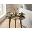 Round Gold Aluminium Side Table