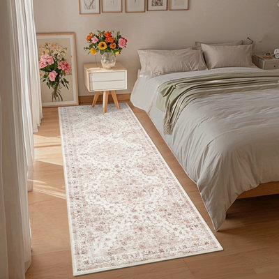Vintage Look Synthetic Area Rug