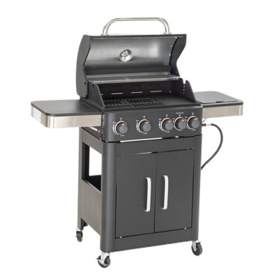 Alphamarts 4-Burner Liquid Propane Gas BBQ Grill