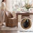 Fully Upholstered Dining Chair with Casters-118219183