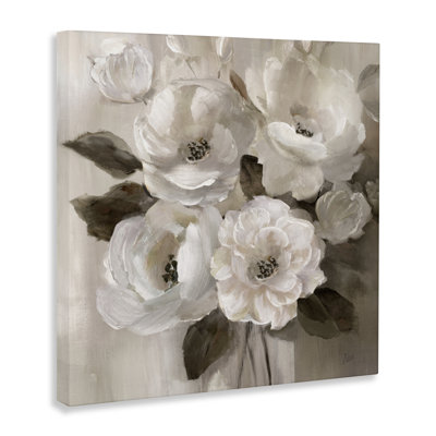 Ivory Flower Bushel Canvas, design by Nan