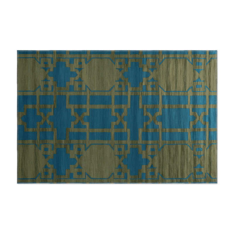 Tapis brun intérieur et extérieur Trellis, Rectangulaire 8 pi x 10 pi