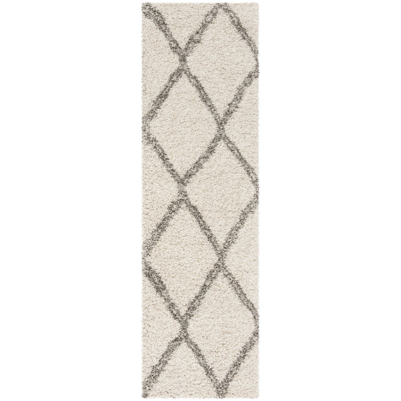 Rizco Shag Performance Geometric Rug, Runner 2'3" x 8'