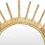 Miroir mural Greta, structure Sunburst, fibre naturelle