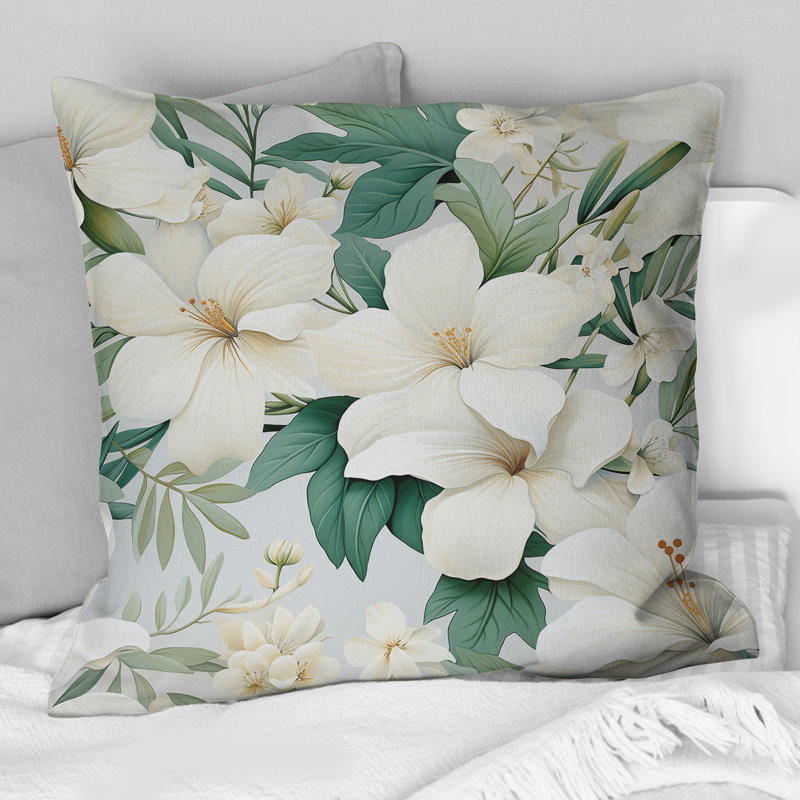 Coussin Minimalist Flora, H 18 po x l 18 po