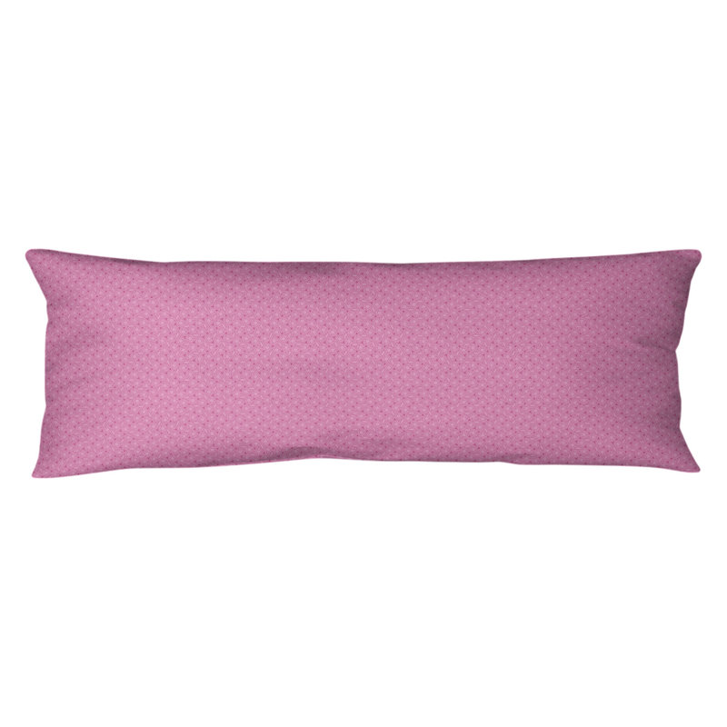 Katelyn Elizabeth Polyfill Body Pillow, Hexagonal Lattice, Pink