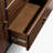 Louie Rectangular Buffet Sideboard Cabinet Walnut Finish with Curved Sides and Turned Legs for Dining Storage