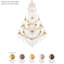 Bordeaux 25 Light 40in x 64.5in Four-Tier Chandelier in Etruscan Gold with Clear Heritage Handcut Crystals-178035975