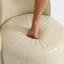 PU Leather Barrel Swivel Armless Dining Chair-838404043