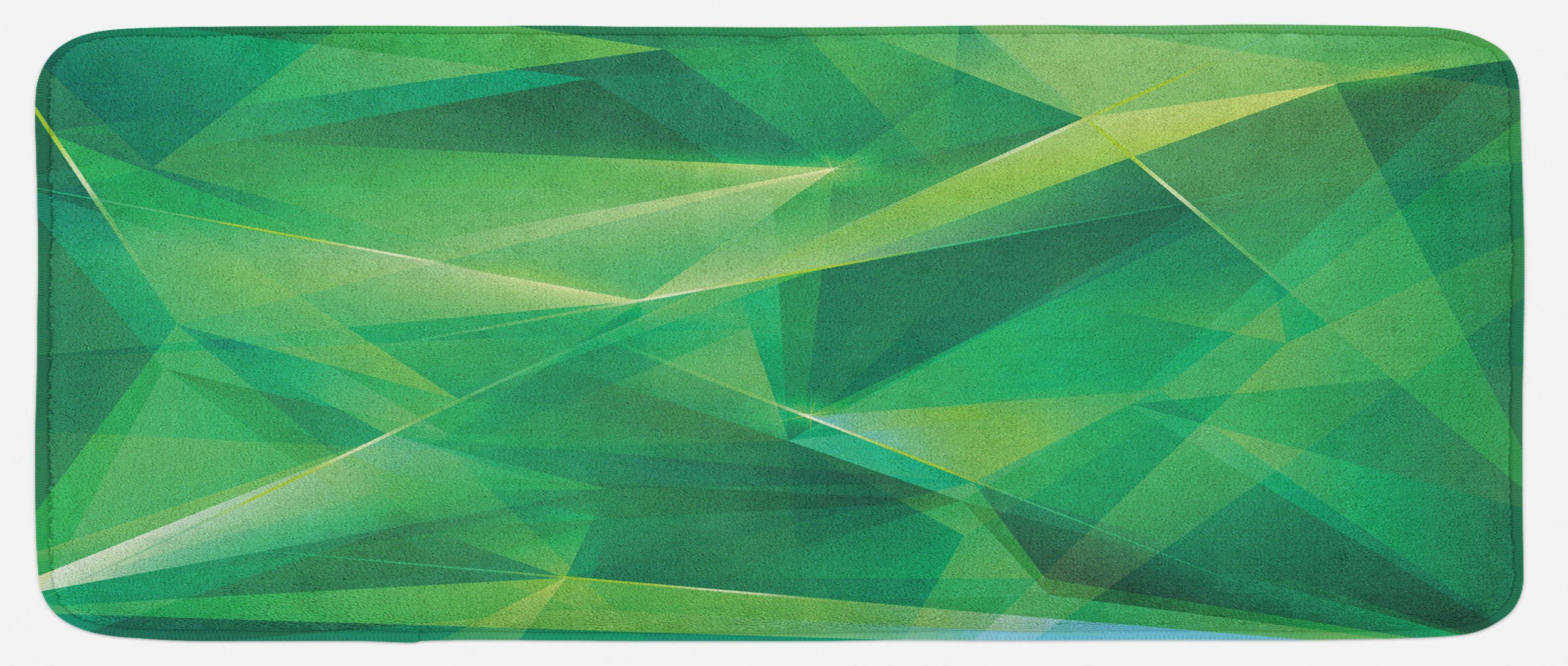 Psychedelic Geometric Print Floor Mat