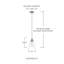 Luminaire suspendu 1 lumière à une cloche-14779546