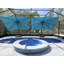 Parasol incurvé rectangulaire ajustable avec base Bennit-841176630