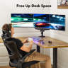 FURNINIXS 3-Monitor Desk Mount – Ergonomic Triple Arm Stand For VESA ...